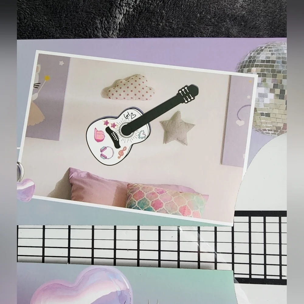 New Taylor Swift fan Personalize Your Own Guitar Wall Decor +3 dry-erase markers
